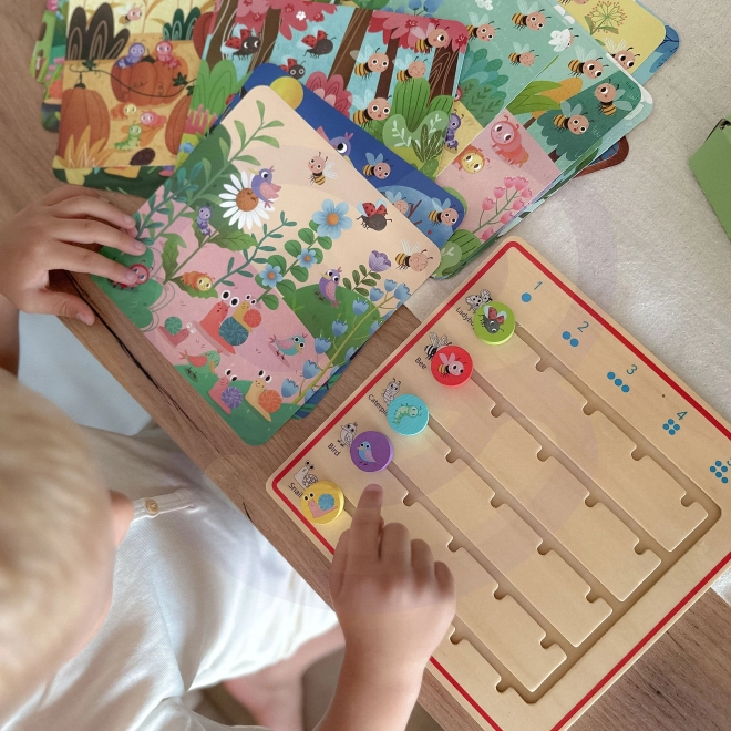 Tooky Toy Holzspiel Lernen der Tierzählung