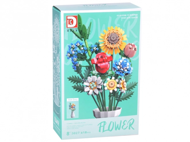 Technik-Baukasten Wiesenblumen mit Vase 618 Teile