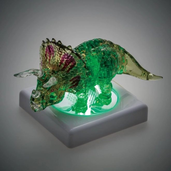 HCM Kinzel 3D Kristallpuzzle Triceratops mit Baby