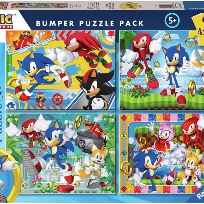 Ravensburger Puzzle Sonic der Igel 4x100 Teile