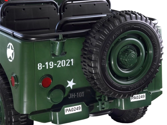Kinder Militär Jeep mit Fernbedienung – Grün