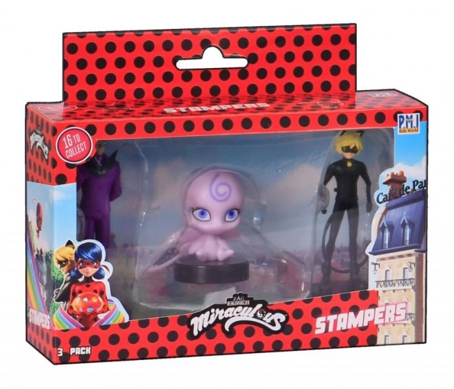 Miraculous: Ladybug und Cat Noir Stempel Figuren Set