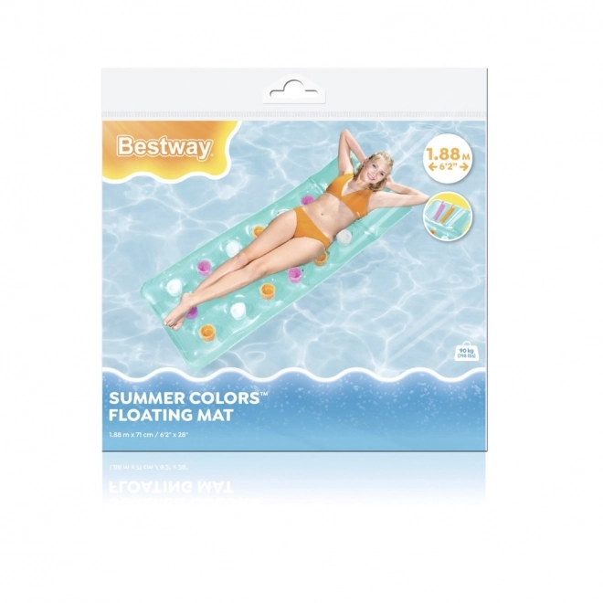 Schwimmender Aufblasbarer Matratze mit Kissen von Bestway – orange