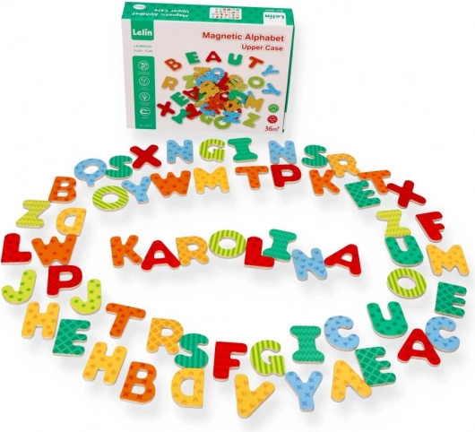 Neues magnetisches Alphabet - Holzbuchstaben
