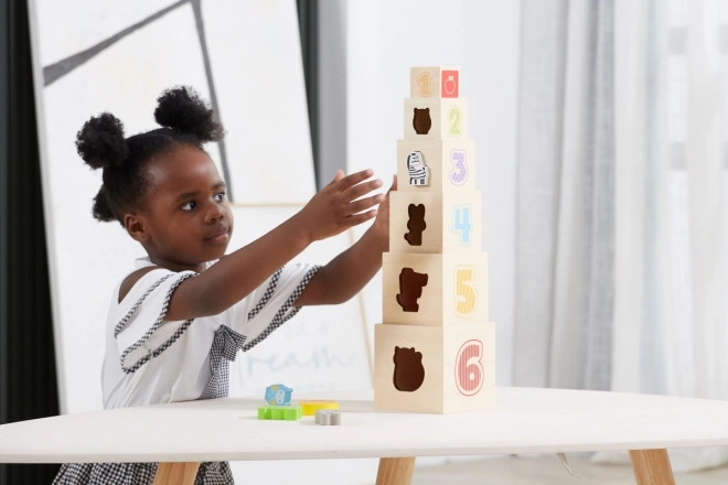 Holz Stapelwürfel für Kinder