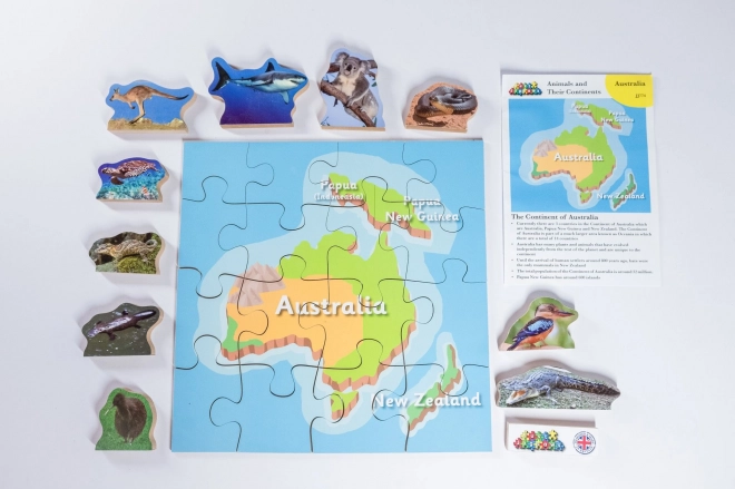 Australien und seine Tiere Holzpuzzle