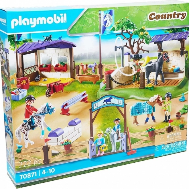 Figurenset Country – Reitturnier mit Pferdewaschanlage