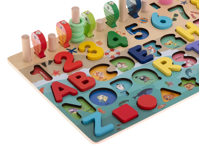 Lernen durch Spiel: Alphabet, Zahlen und Formen