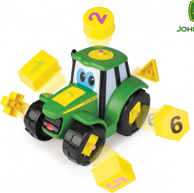 Traktor Johnny mit Zahlen von John Deere für Kinder