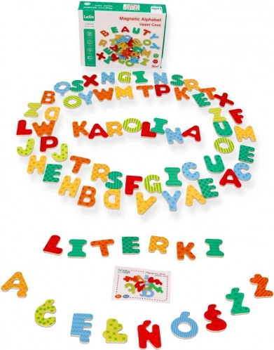 Holzmagnetische Buchstaben mit polnischen Zeichen