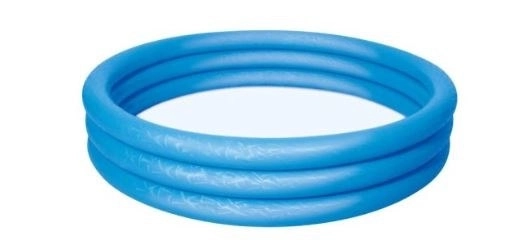 Bestway Roter Aufblasbarer Kinderpool 183x33cm mit Reparaturflicken – blau