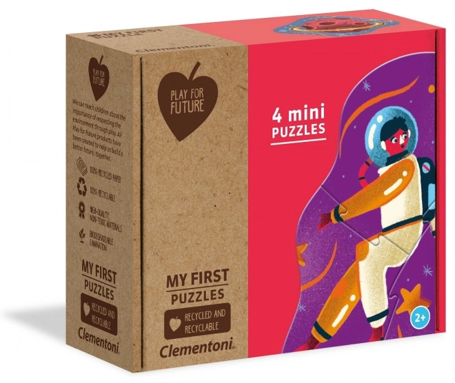 Clementoni Play For Future Meine ersten Puzzles Im Weltraum 4 in 1