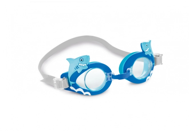 Kinder Schwimmbrille Tiermotiv 16cm, 3 Arten, 3-8 Jahre