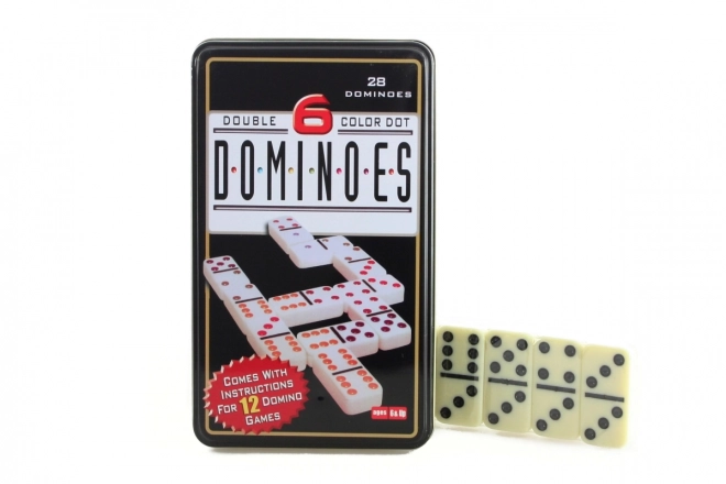 Domino in Blechdose