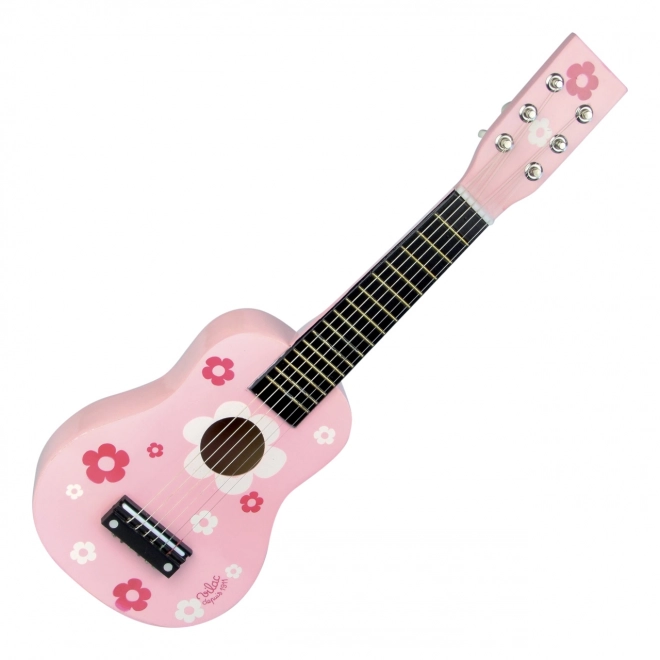 Vilac Akustische Gitarre Rosa mit Blumen