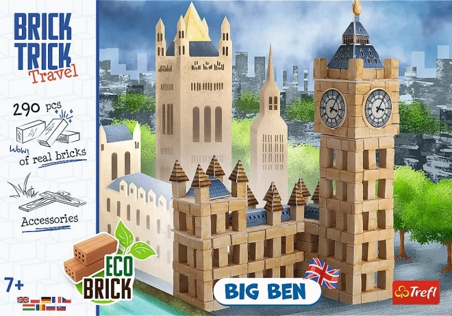 Trefl Brick Trick Reise: Big Ben Bausatz aus echten Ziegeln