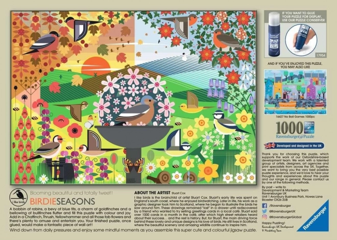 Puzzle Ich mag Vögel