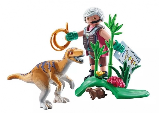 Tierset mit Velociraptor