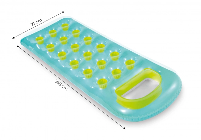 Aufblasbare Schwimmmatratze 188 x 71 cm grün - 58895 INTEX