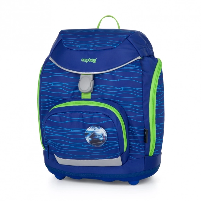 OXY Sherpy Blue Schulrucksack Set