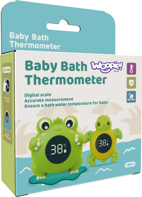 Kinder-Badezimmerthermometer Schildkröte 2in1 zur Messung der Wasser- und Raumtemperatur