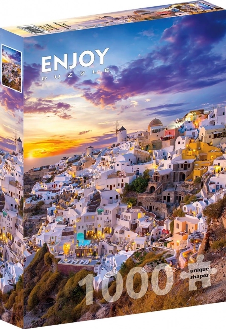 Puzzle Sonnenuntergang über Santorini 1000 Teile