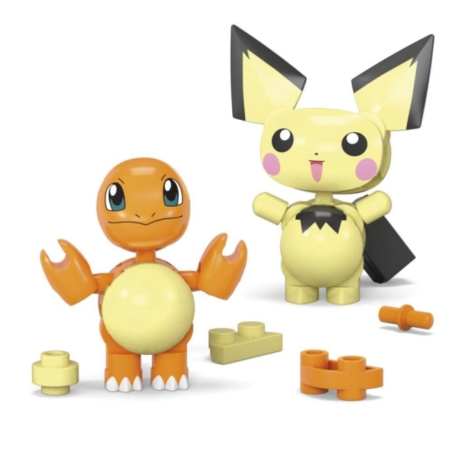 Megablok Pokémon Pokéball Charmander und Pichu