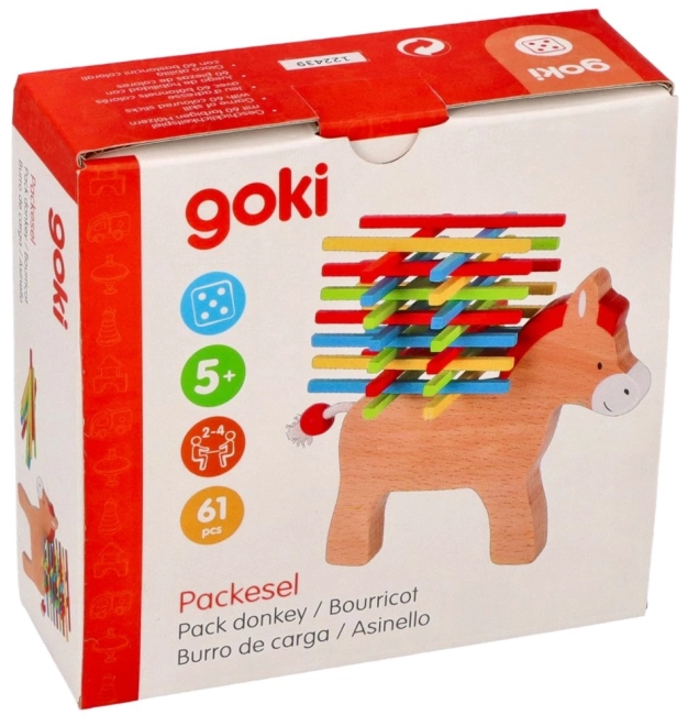 Esel mit Ladung Spielzeug