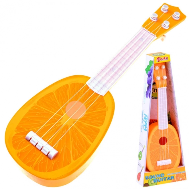 Fröhliche Ukulele für Kinder – orange