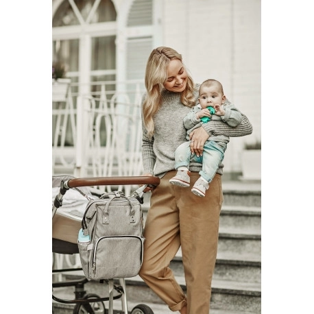 Canpol Babies Wickelrucksack Lady Mum Grau