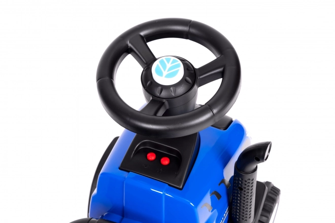 Kindertraktor mit Anhänger und interaktivem Lenkrad, Blau