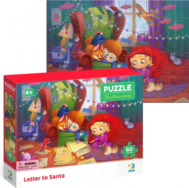 Puzzle Brief an den Weihnachtsmann - 60 Teile