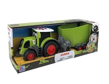 Claas Traktor mit Pferdeanhänger