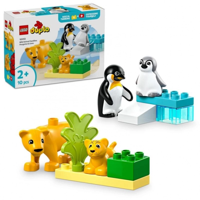 Lego Duplo – Pinguin- und Löwenfamilien