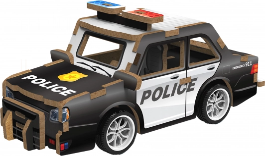3D Holzpuzzle Polizeiauto
