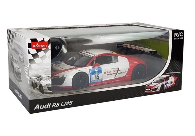 Rastar Audi R8 LMS ferngesteuertes Auto 1:14 weiß-rot