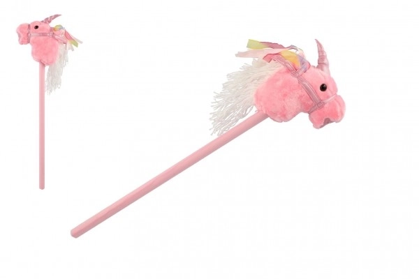 Plüsch Einhorn Steckenpferd 80 cm mit Sound