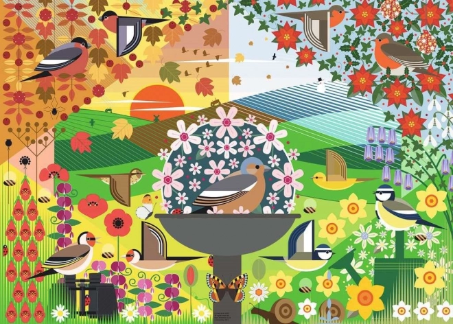 Puzzle Ich mag Vögel