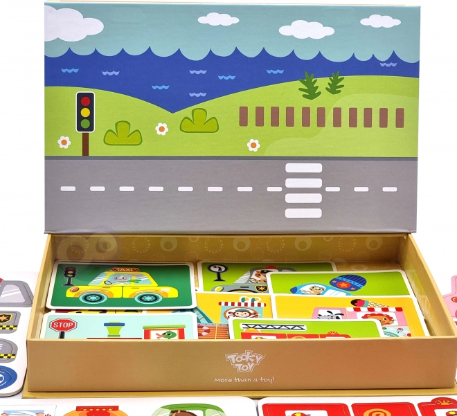 Tooky Toy Magnetischer Montessori-Schrank mit 80 Teilen
