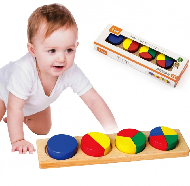 Viga Montessori Mathematik Holzpuzzle für Kinder