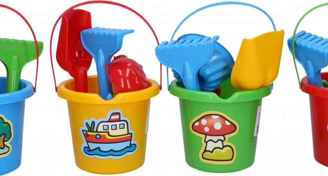 Sandspielzeug-Set mit kleinem Eimer 10 × 11 cm