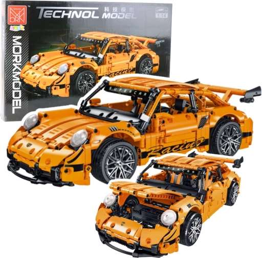 Konstruktionsset Sportwagen GT Racing 1:14, 1268 Teile, orange