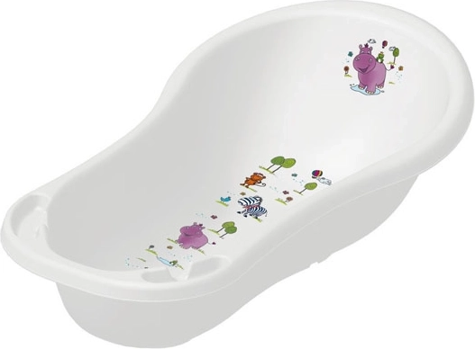 Kinderbadewanne 100 cm „Hippo“, Weiß