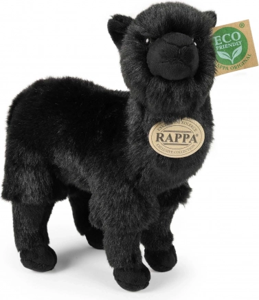 Plüschlama Alpaka schwarz 23 cm umweltfreundlich