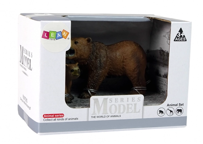 Figurenset Grizzlybär mit Jungem