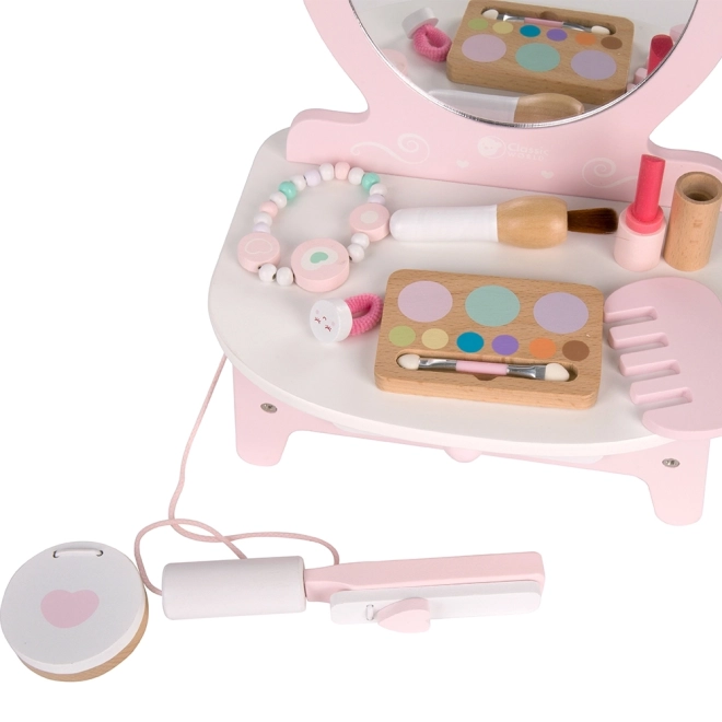 Holztoilette für Kinder mit Spiegel und Zubehör Classic World