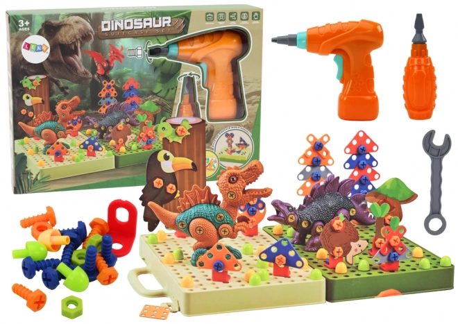 3D Bausteine Dino Konstruktion Set mit Bohrer