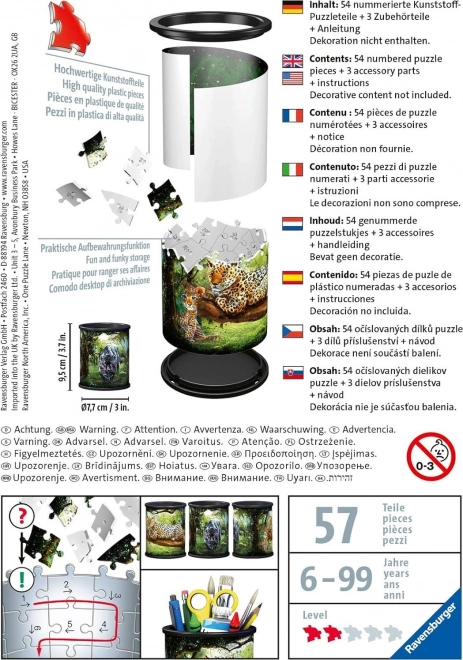 Ravensburger 3D Puzzle Stifthalter mit Leoparden-Motiv