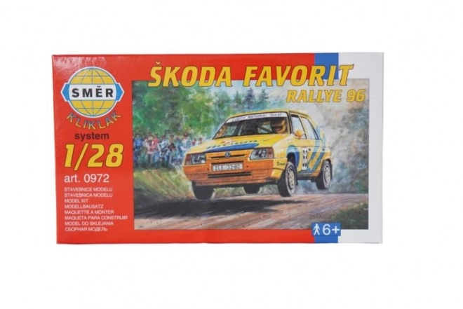 Škoda Favorit Rallye Modellbausatz 1:28