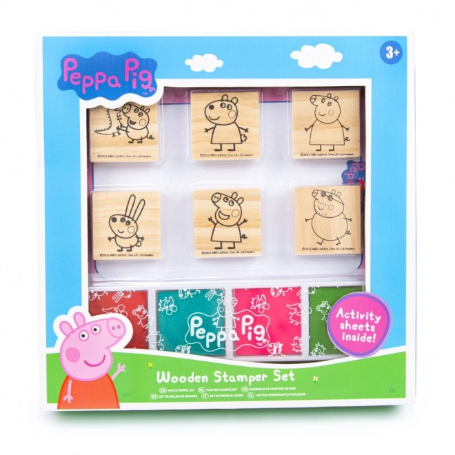 Holzstempelset Peppa Wutz